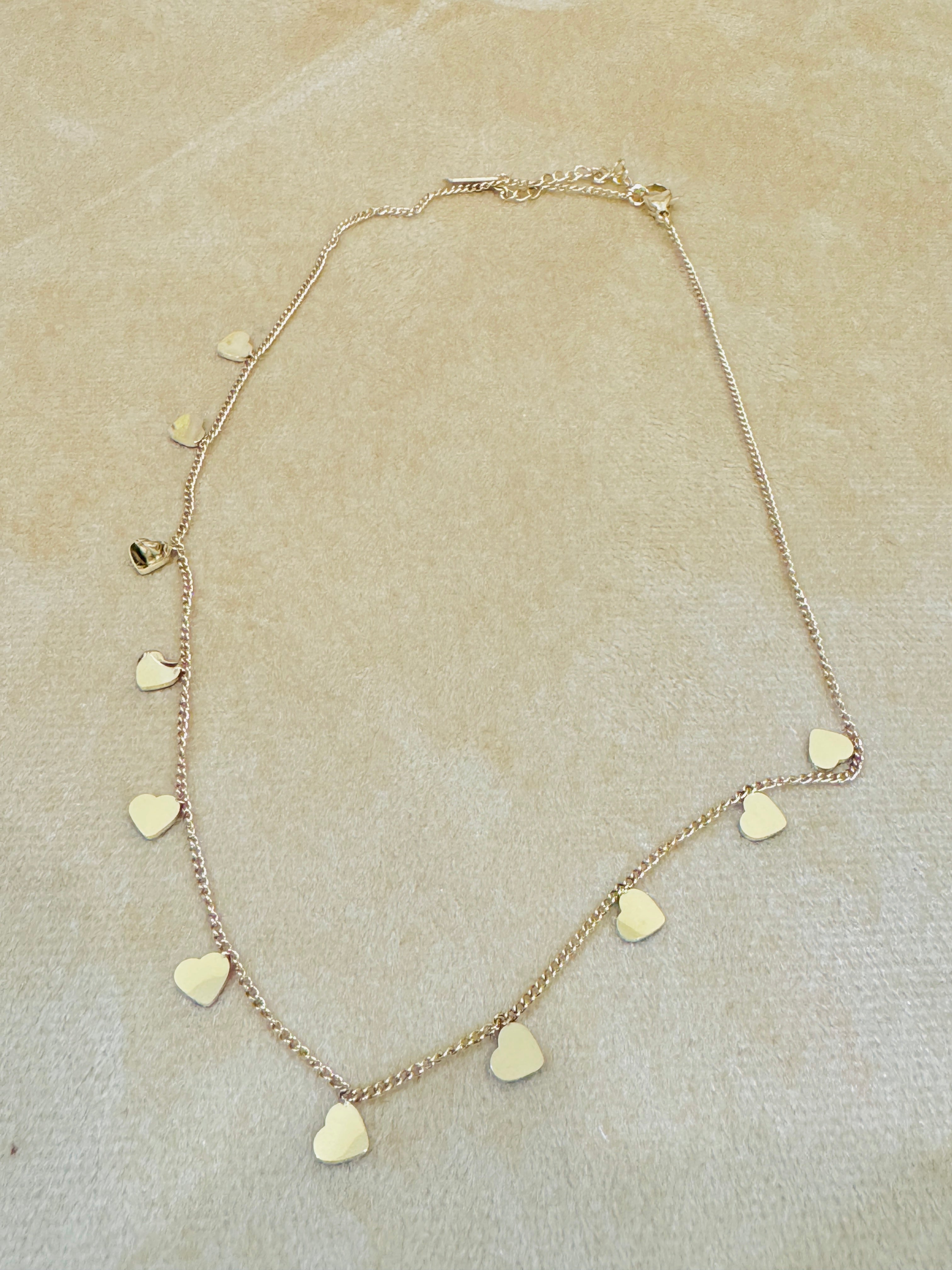 Charming Gold Plated Heart Chain Necklace β Minimal & Romantic Everyday Jewellery