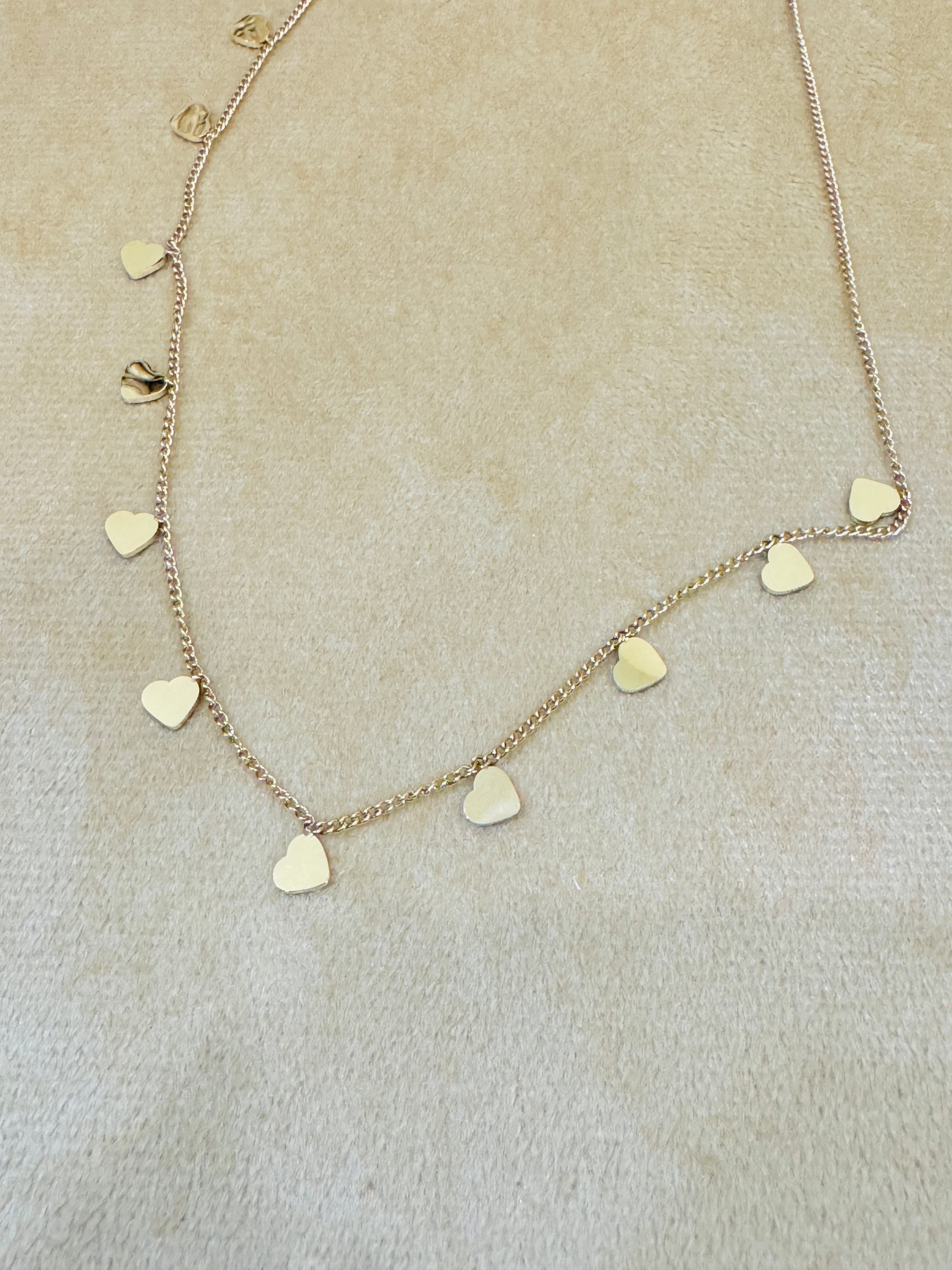 Charming Gold Plated Heart Chain Necklace β Minimal & Romantic Everyday Jewellery