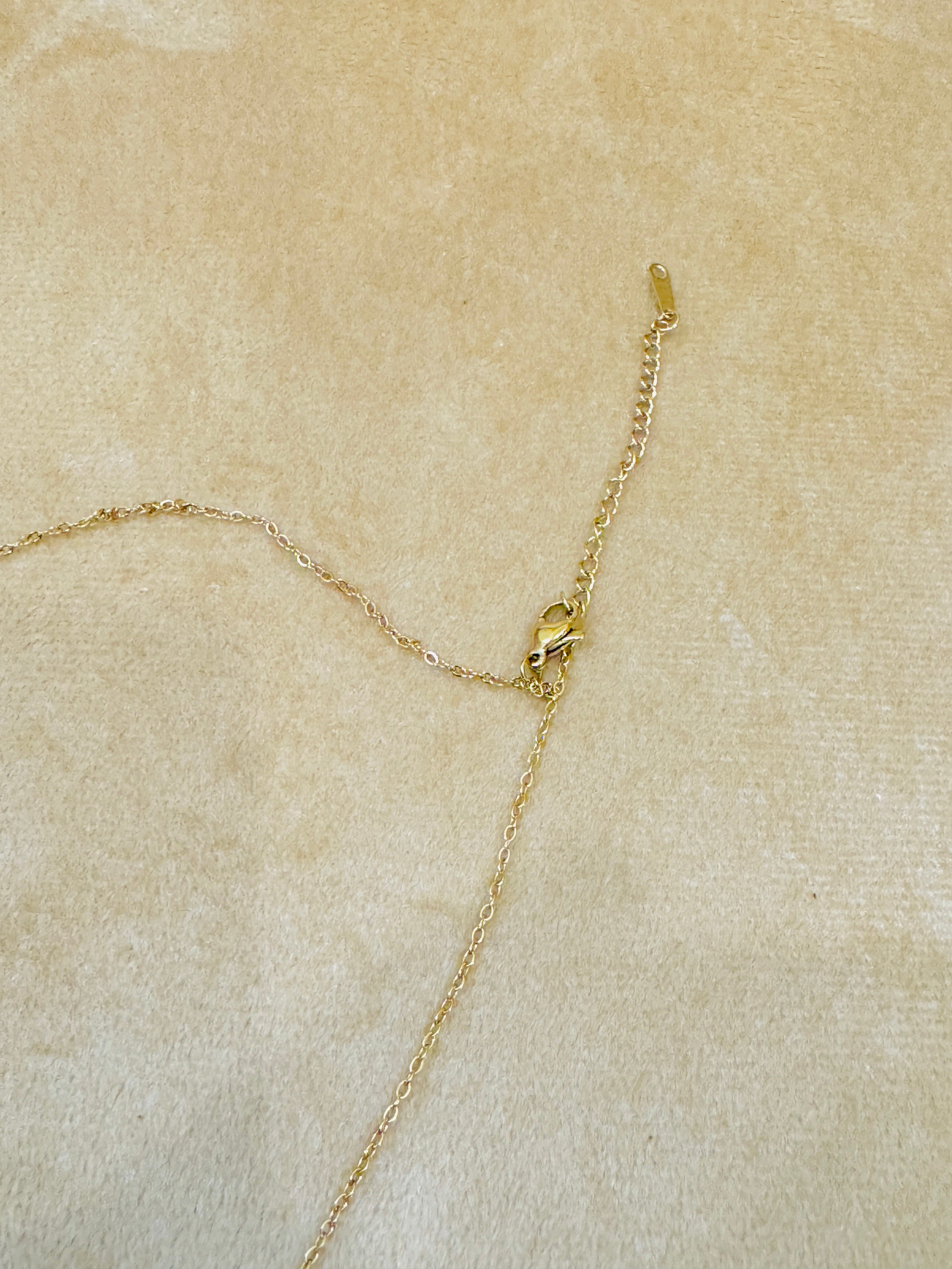 Luxury Emerald Green Teardrop Necklace – Gold Plated Pendant for Bridal & Festive Wea