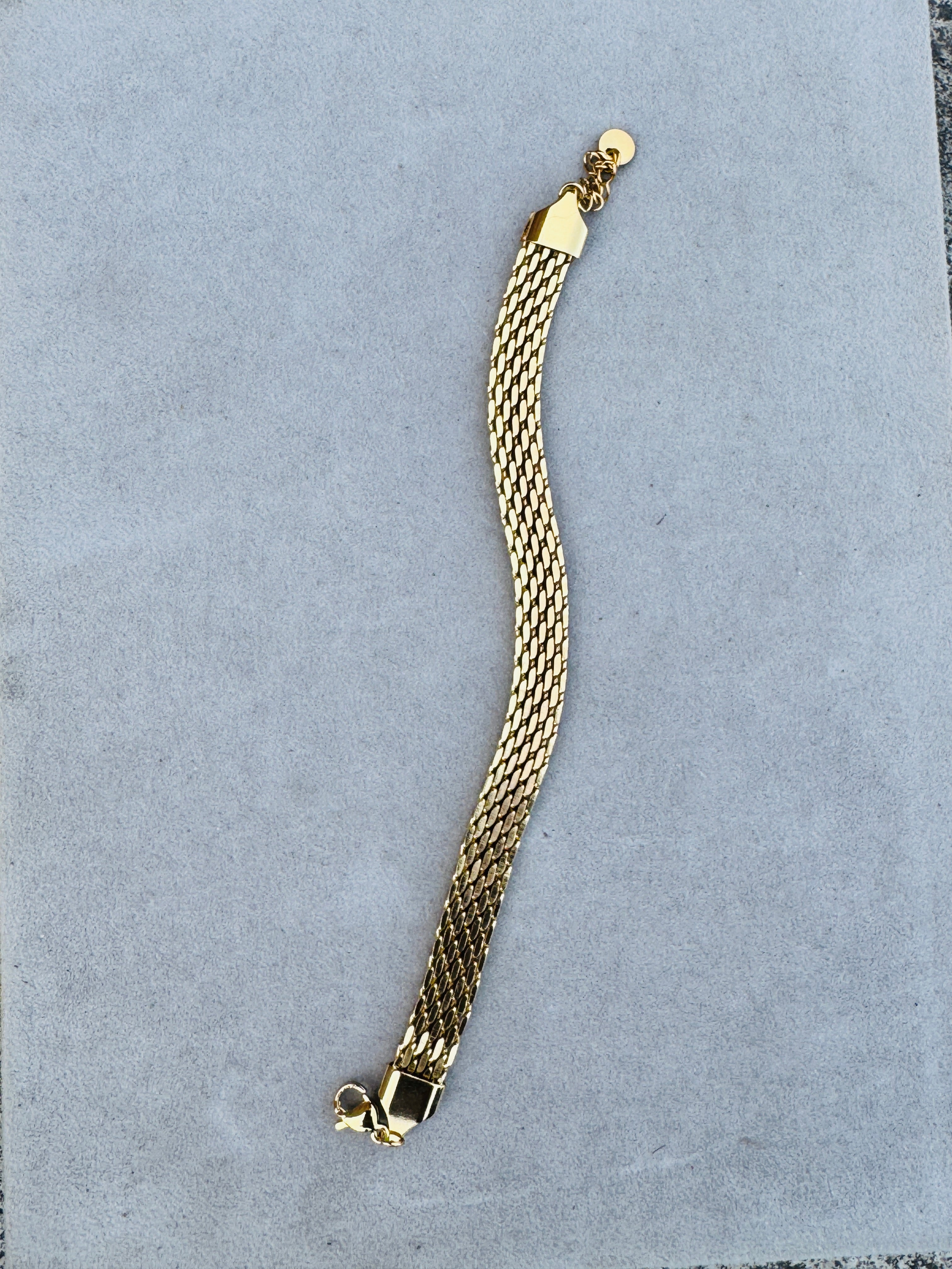 Classic Gold-Plated Mesh Chain Bracelet – Premium Daily & Formal Wear