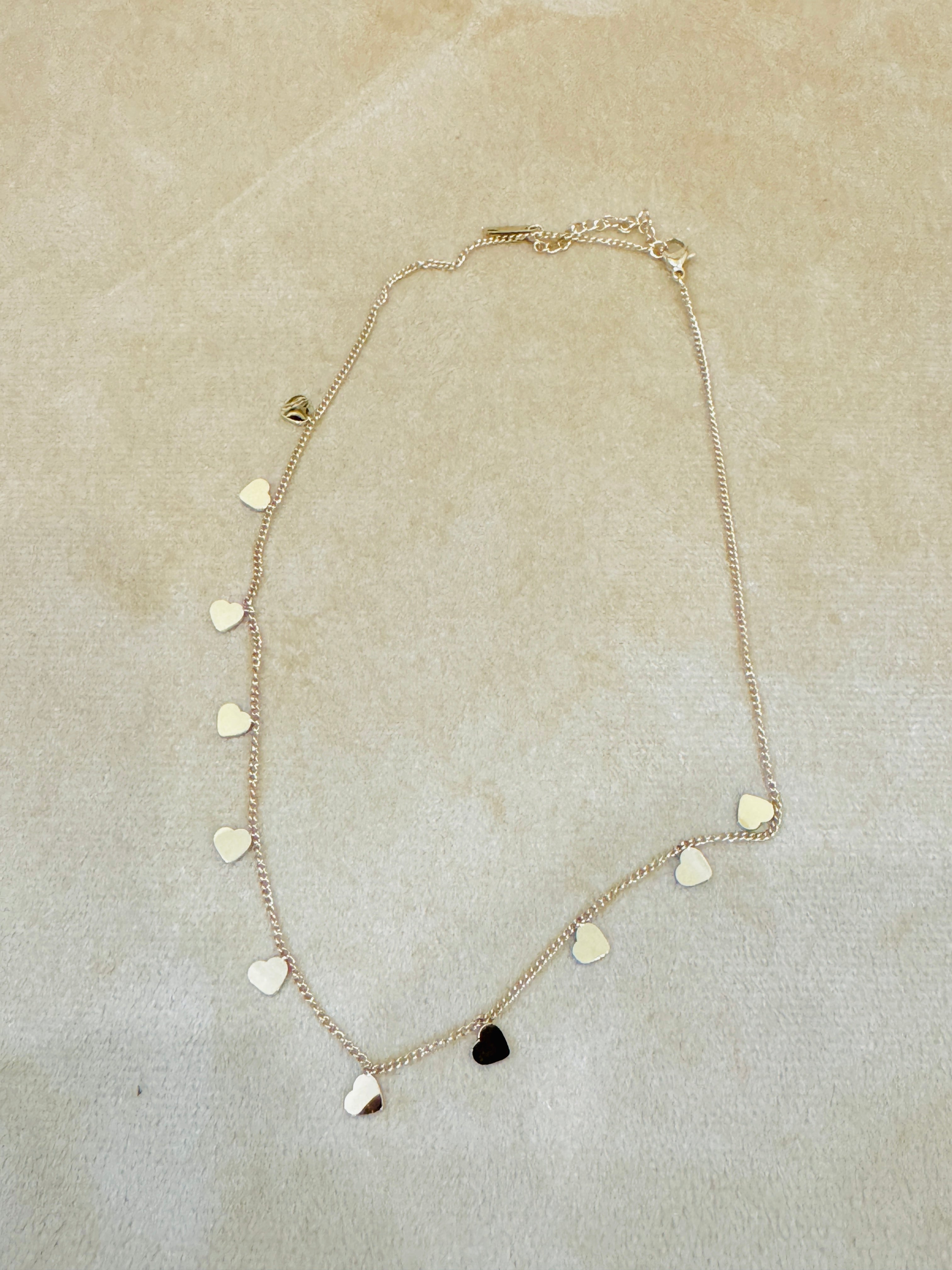 Charming Gold Plated Heart Chain Necklace – Minimal & Romantic Everyday Jewellery