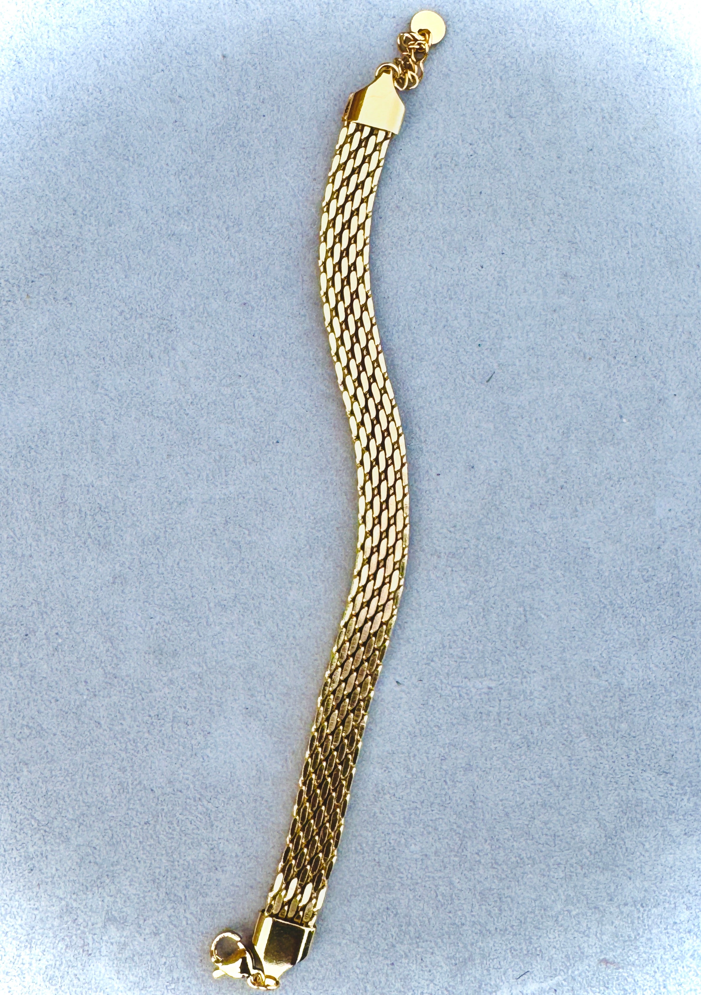 Classic Gold-Plated Mesh Chain Bracelet – Premium Daily & Formal Wear